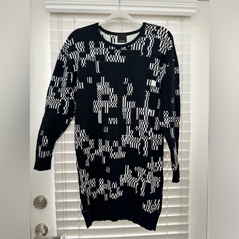 Josh Goot Black and White Sweater Dress